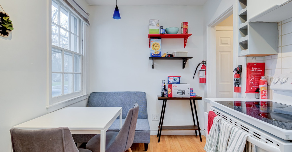 Kitchen Table and Couch at a different angle